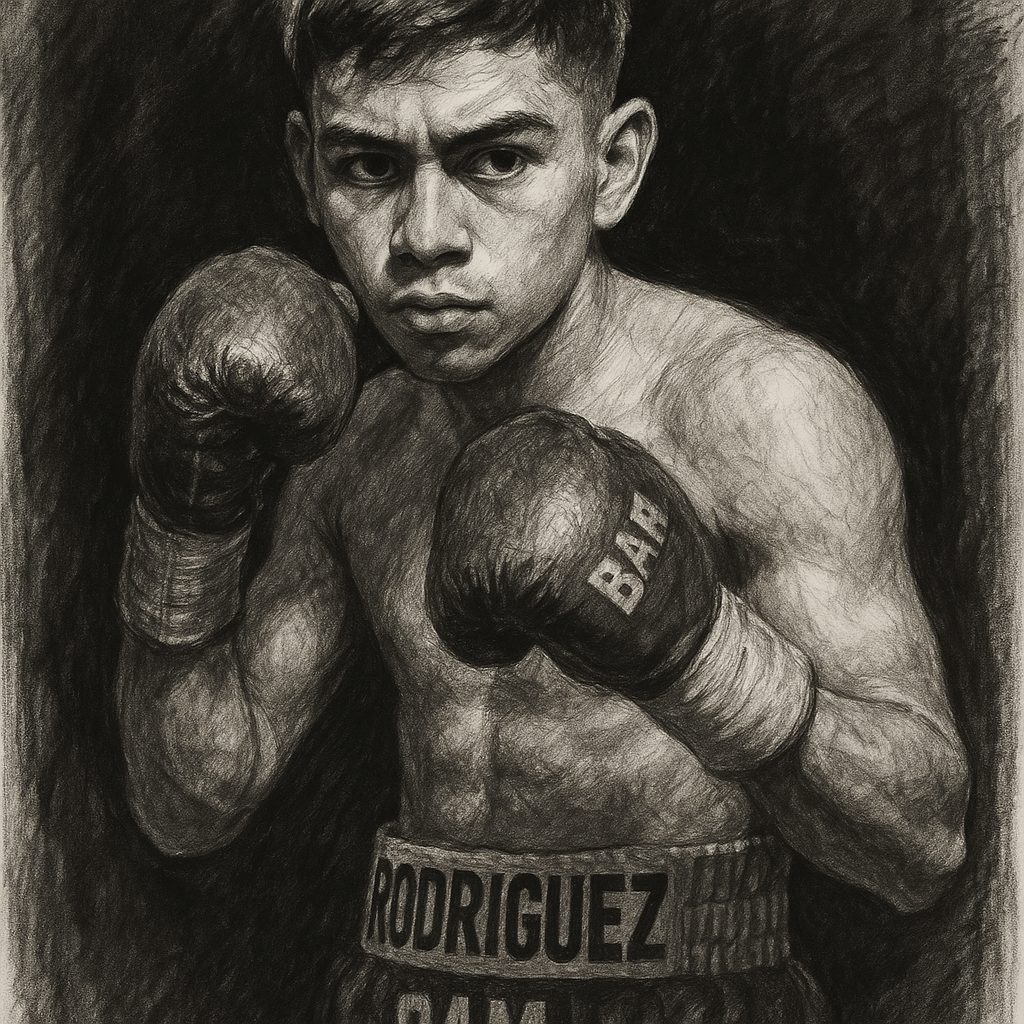 Bam vs Vargas: Both Men Hit The Bantam Limit At The Glendale Weigh-In, charcoal portrait