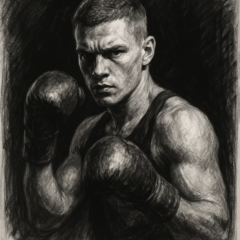 Jacob Bank charcoal portrait