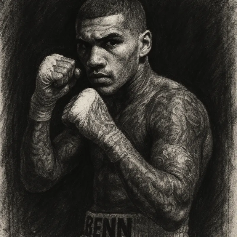 Conor Benn Will Never Fight At Welterweight Again, Says Tony Sims. Good. He Should Never Have Been There. charcoal portrait