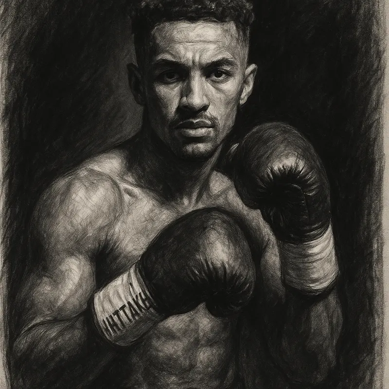 Ben Whittaker charcoal portrait