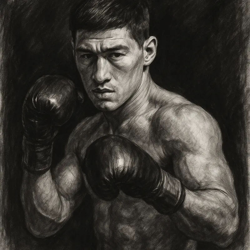 WBO Orders Bivol To Defend Against Callum Smith charcoal portrait