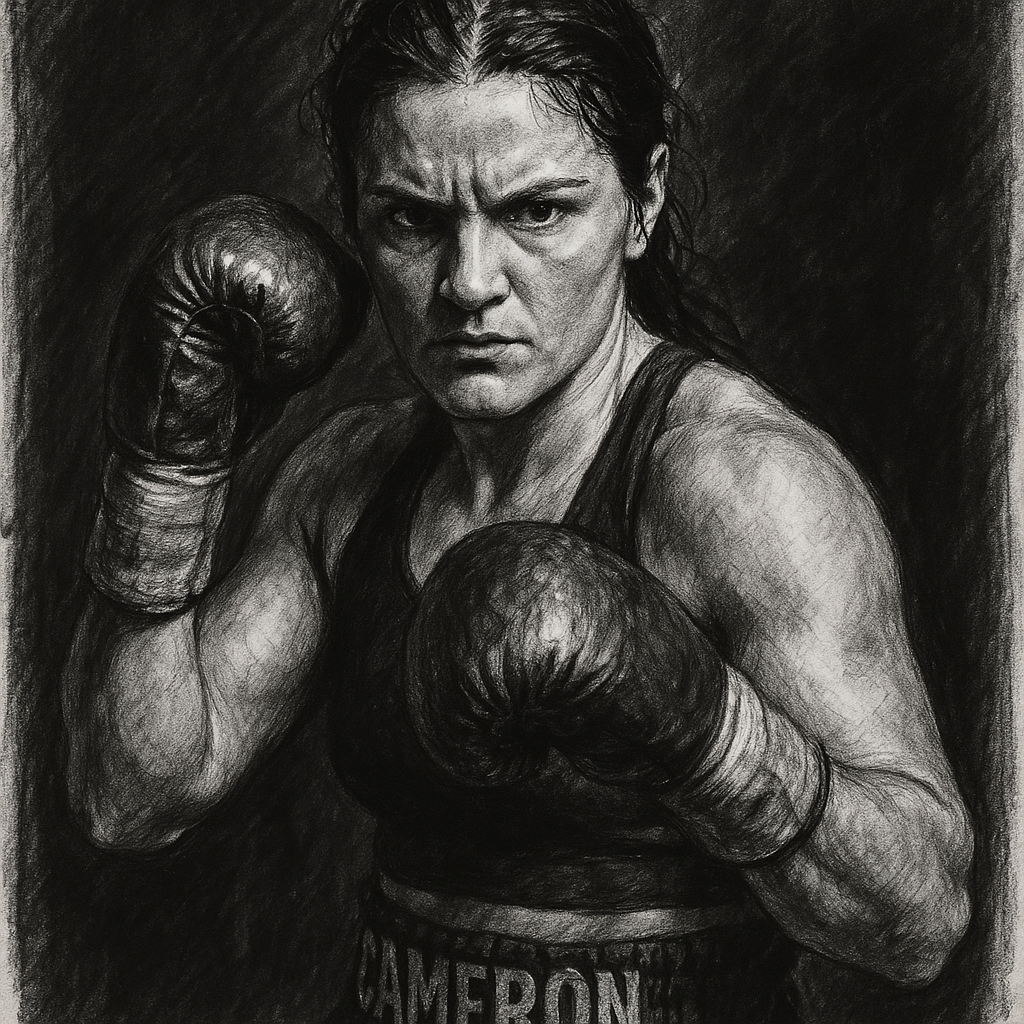 Chantelle Cameron celebrates WBO super-welterweight title win