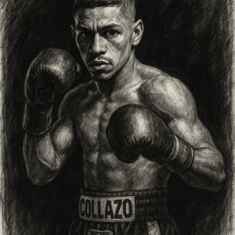 Oscar Collazo charcoal portrait