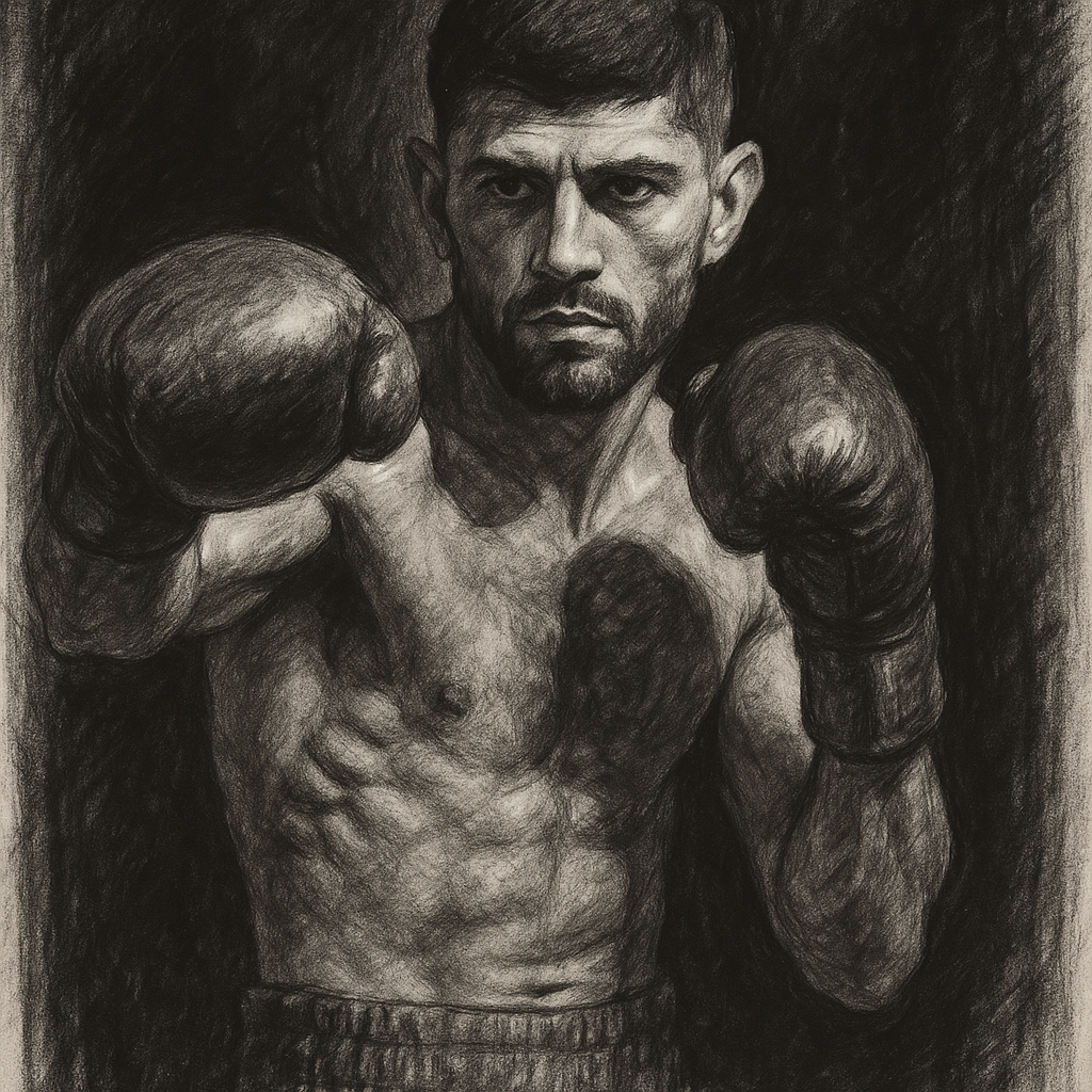 Cordina Denied A US Visa, Loses His Title Shot charcoal portrait