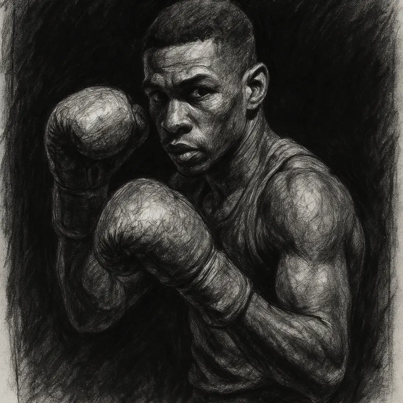 Andy Cruz charcoal portrait