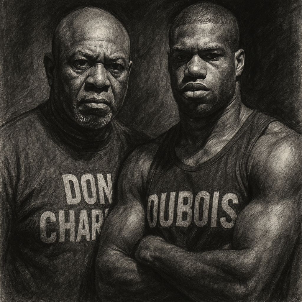 Don Charles Wardley Dubois bin man row charcoal