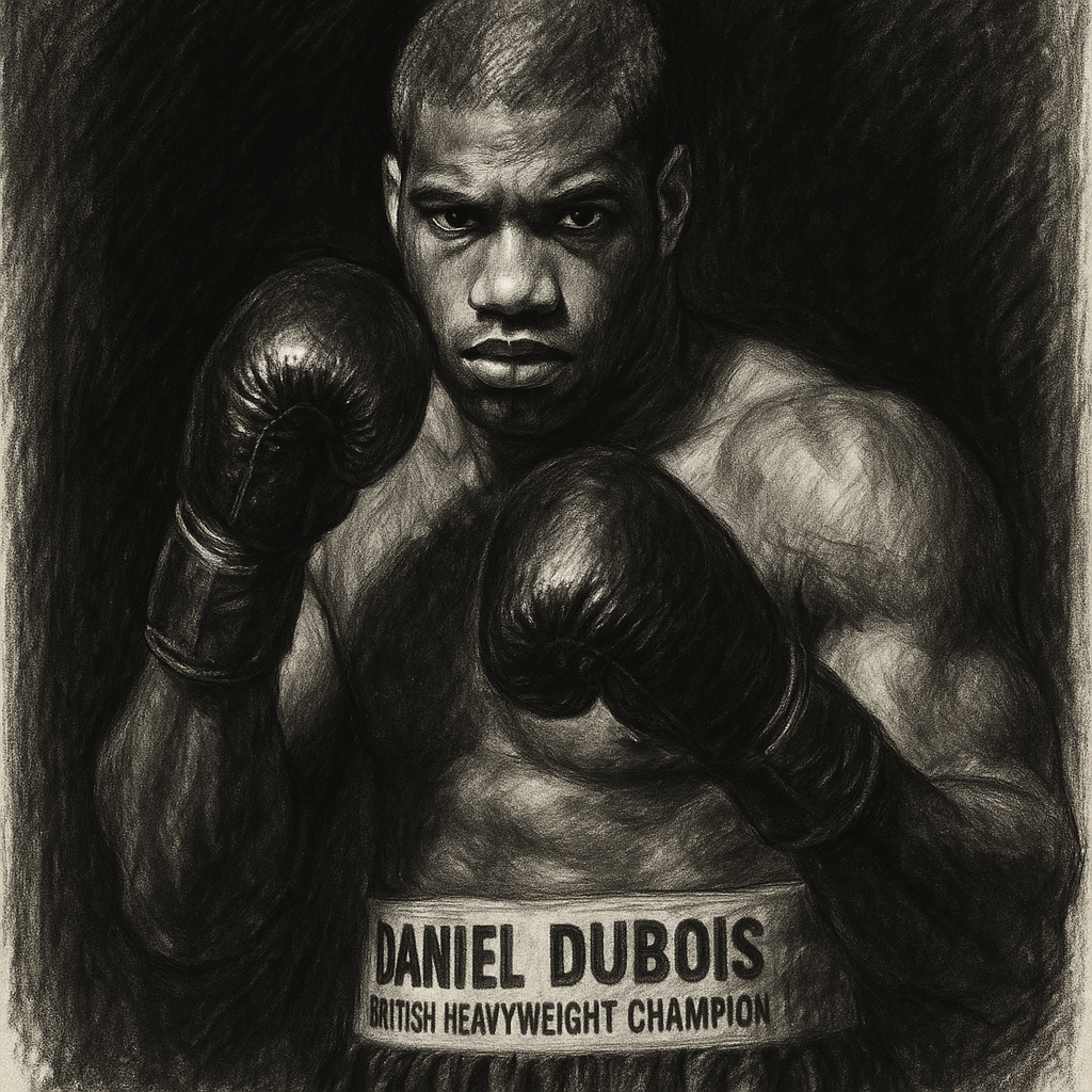 Daniel Dubois charcoal portrait corner moment Don Charles trainer slap turning point Wardley fight