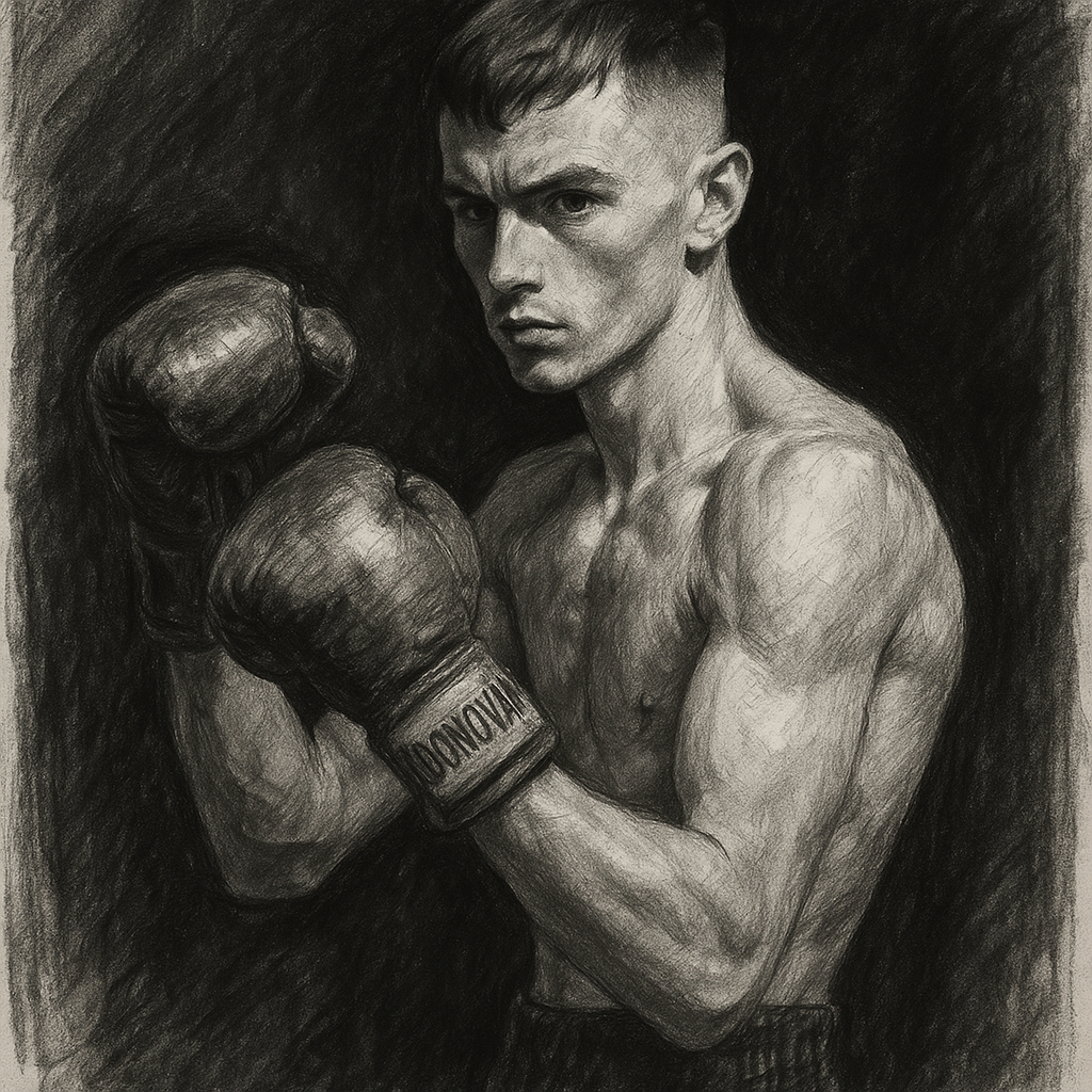 Donovan MD Chukhadzhian — Mannheim Result charcoal portrait