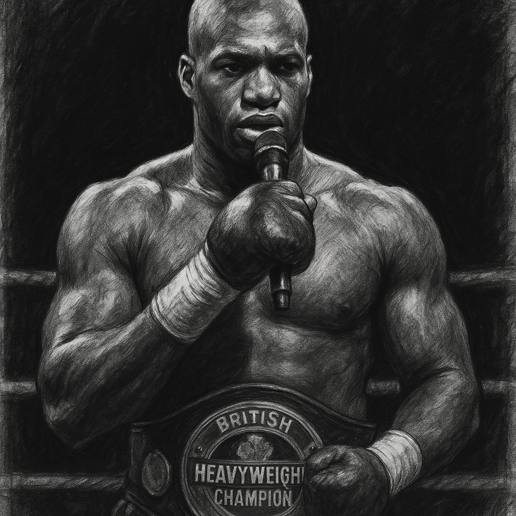Daniel Dubois charcoal portrait two-time WBO heavyweight champion calls out Oleksandr Usyk Manchester