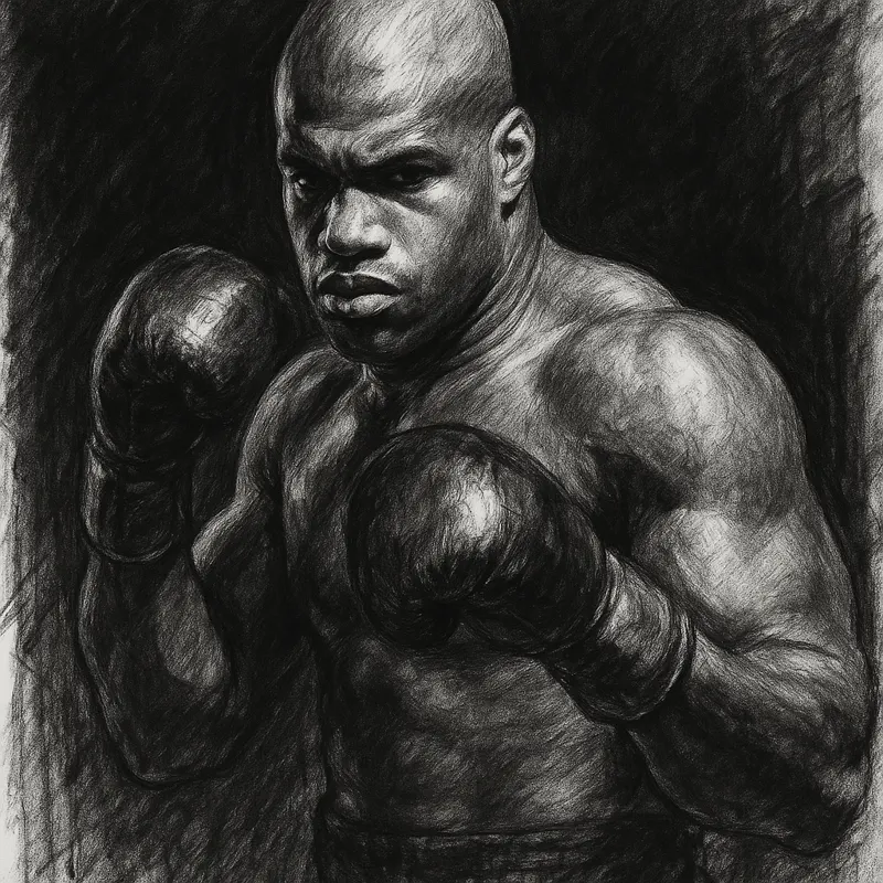 Daniel Dubois charcoal portrait