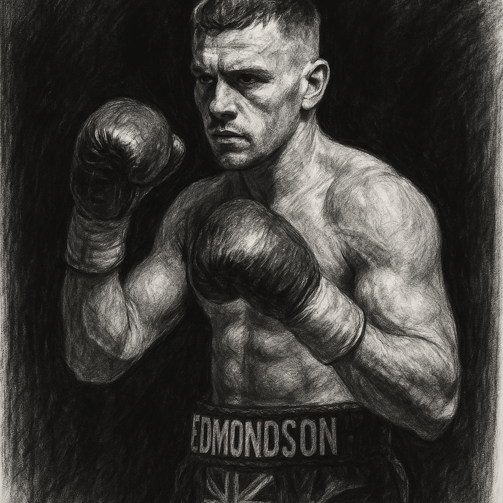 Lewis Edmondson lands against Lyndon Arthur in the co-main event at St Mary's, Southampton