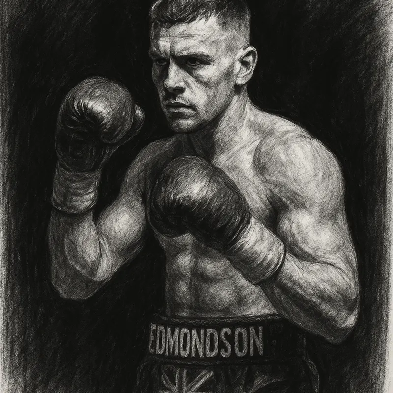 Lewis Edmondson lands against Lyndon Arthur in the co-main event at St Mary's, Southampton