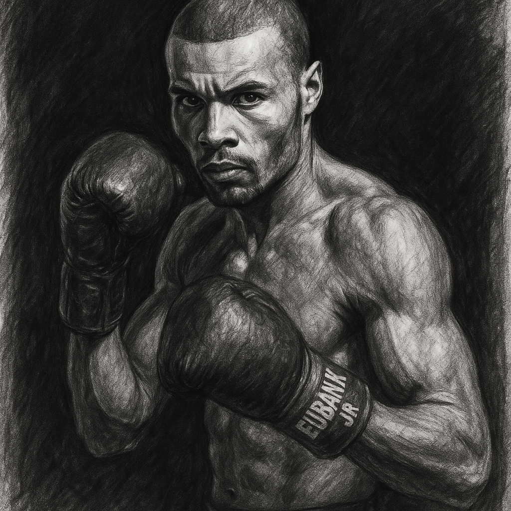Chris Eubank Jr charcoal portrait free agent
