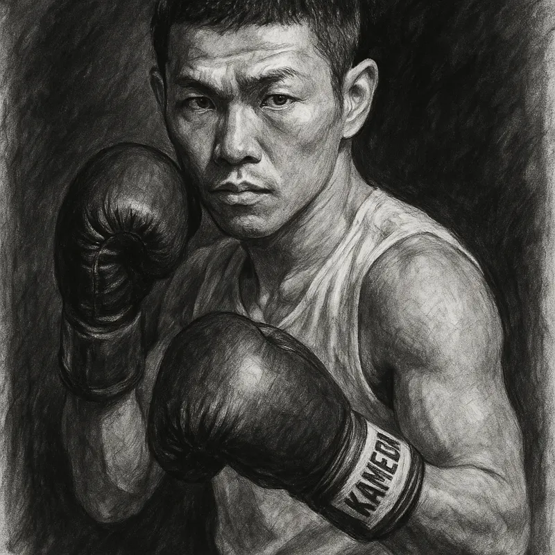 Tomoki Kameda charcoal portrait