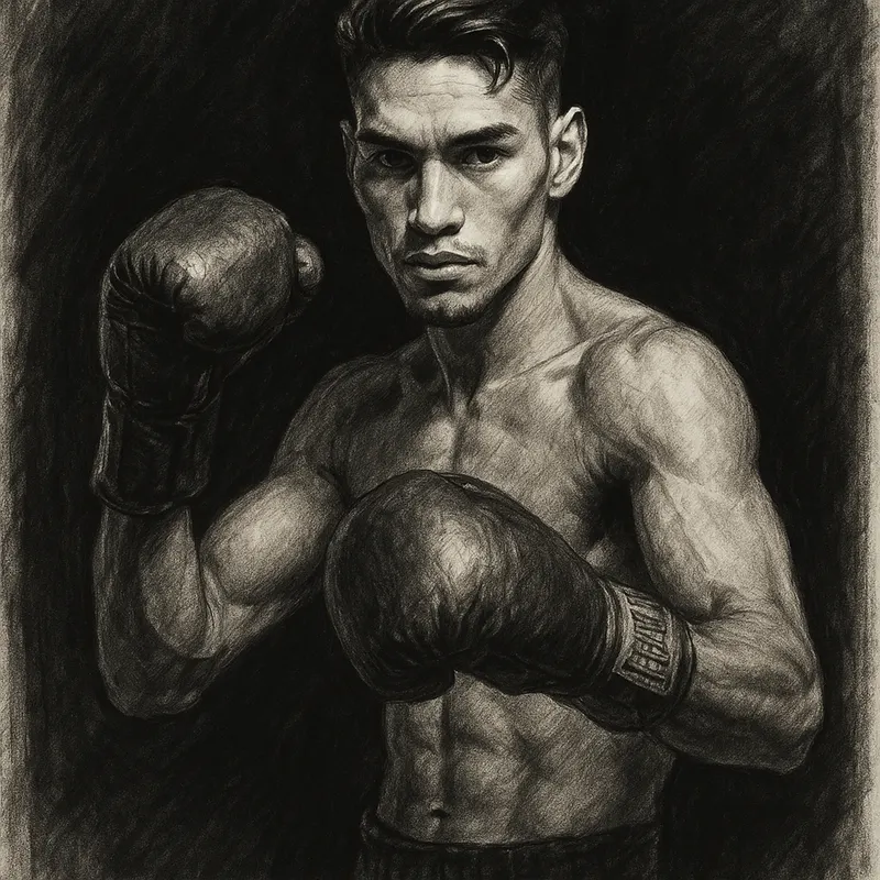 Brandon Figueroa charcoal portrait