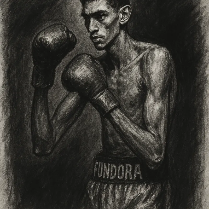 Sebastian Fundora charcoal portrait