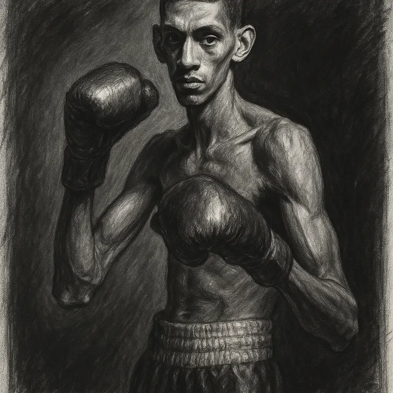 Sebastian Fundora charcoal portrait