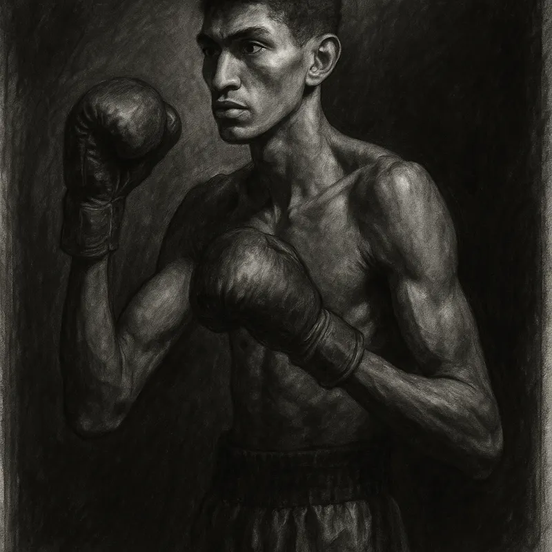 Sebastian Fundora charcoal portrait