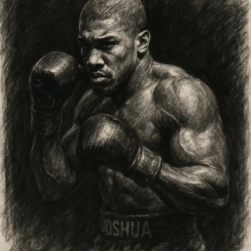 Fury vs Joshua Has No Rematch Clause. One Fight, One Winner, And The Loser Is In Trouble. charcoal portrait