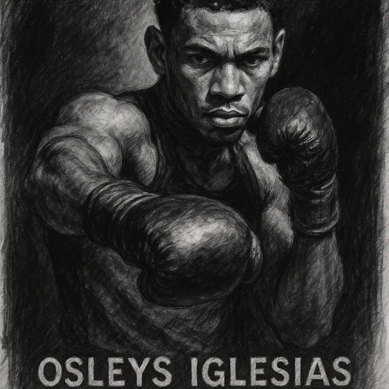 Osleys Iglesias charcoal portrait