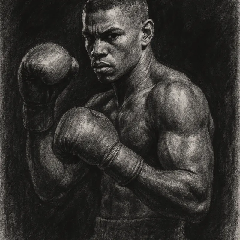 Osleys Iglesias charcoal portrait