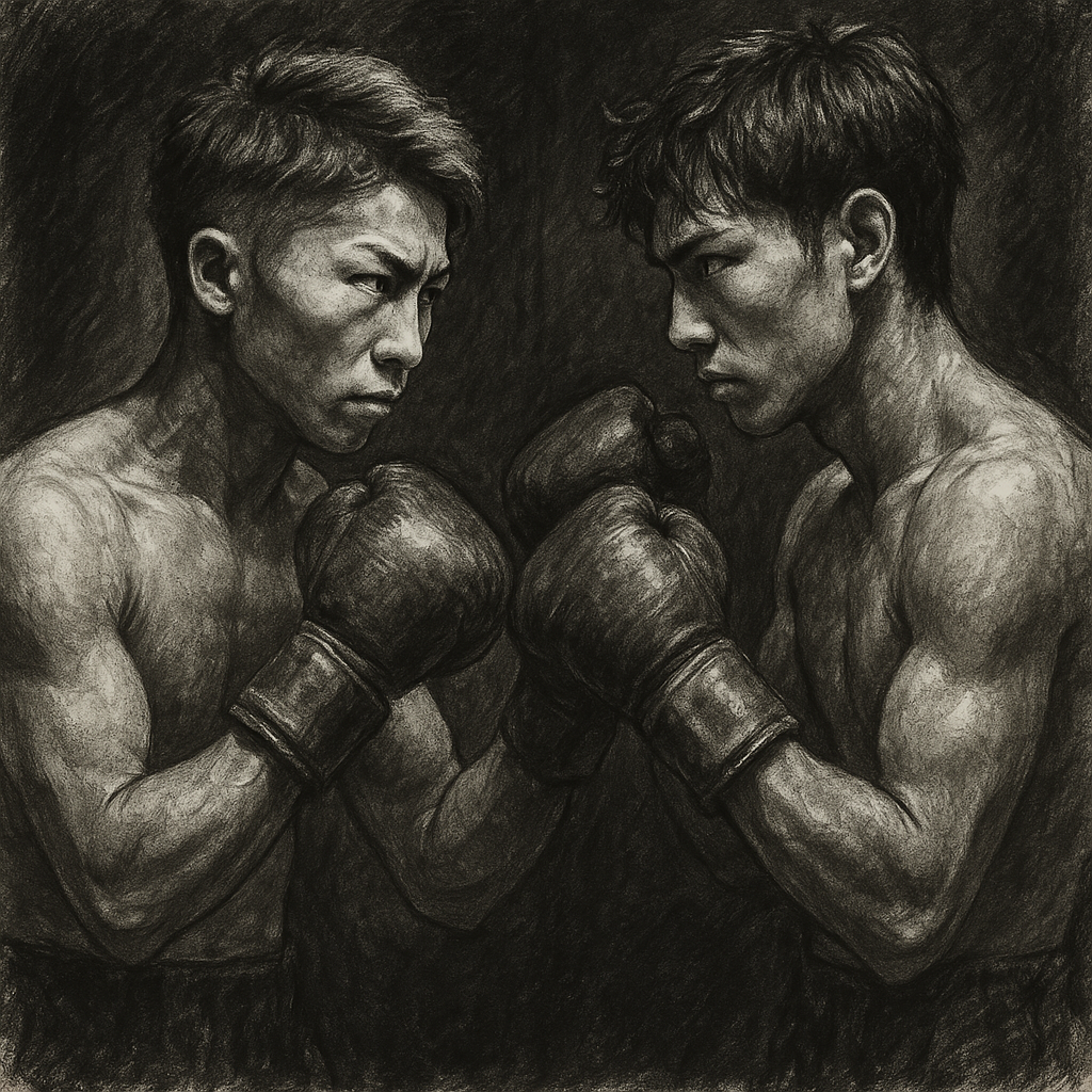 Inoue vs Nakatani Tokyo Dome fight day charcoal