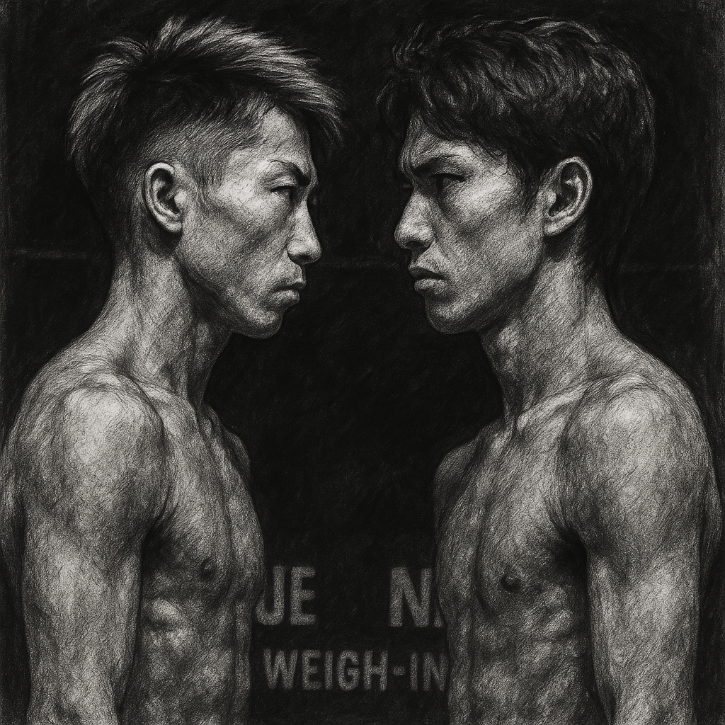 Inoue Nakatani official weigh-in Tokyo Dome