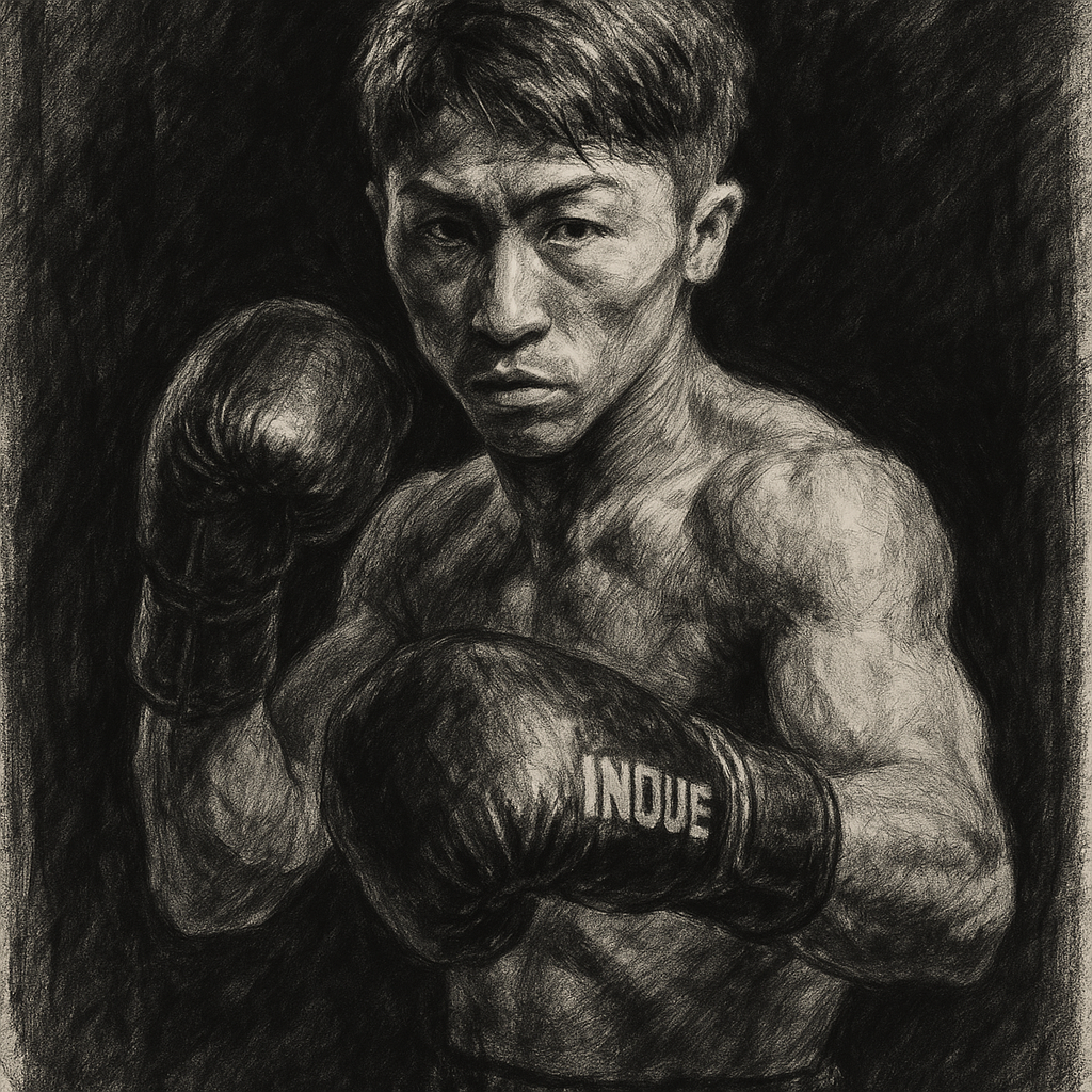 Inoue's Father — Retire Already charcoal portrait