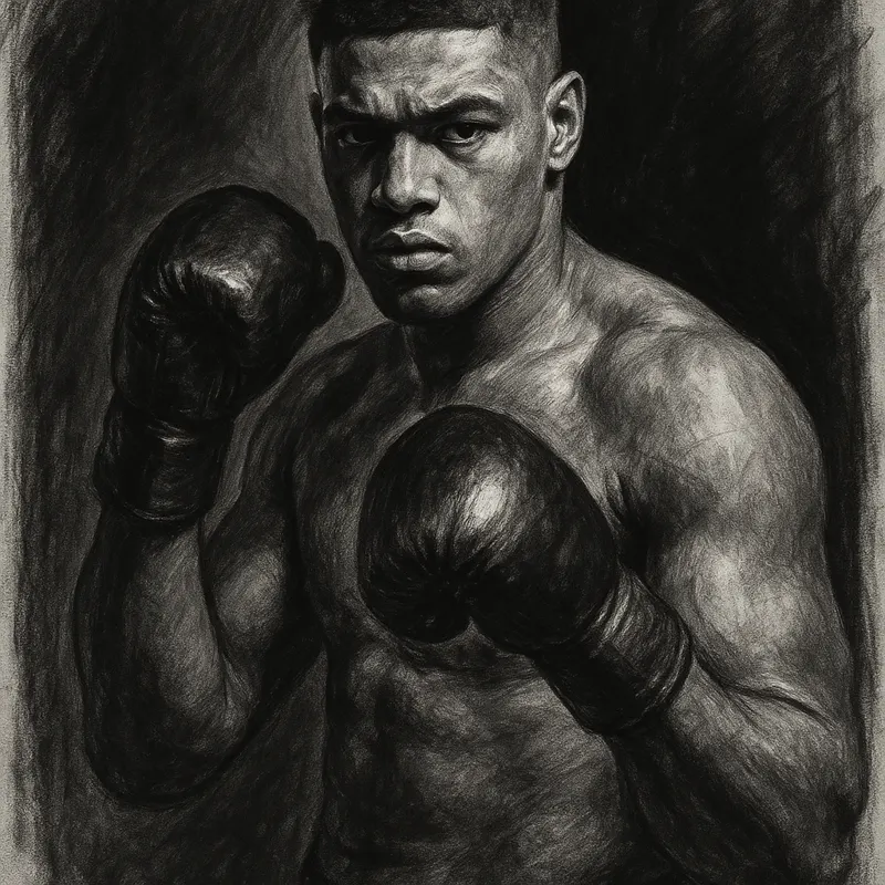 Moses Itauma Needs A Test After Hrgovic. Guido Vianello Is A Sensible One. charcoal portrait