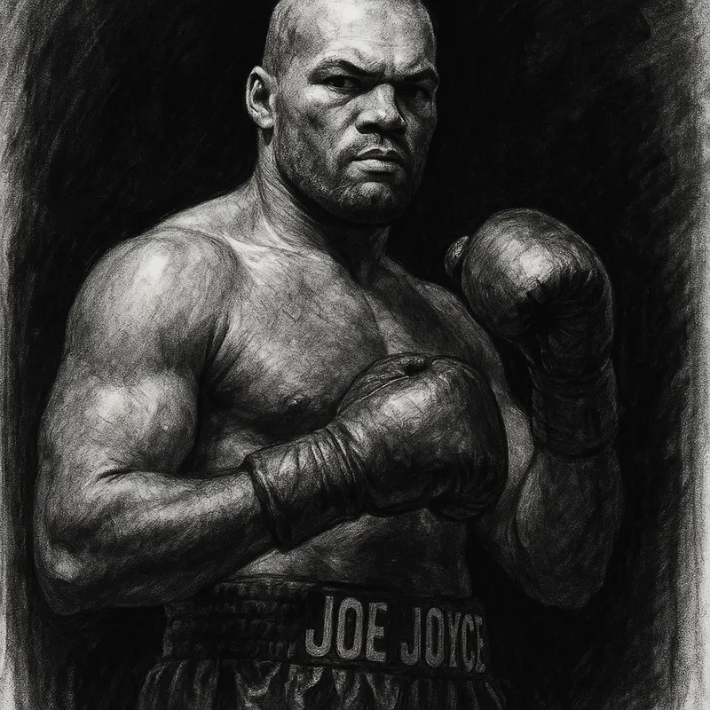 Joyce vs Suslenkov Preview charcoal portrait