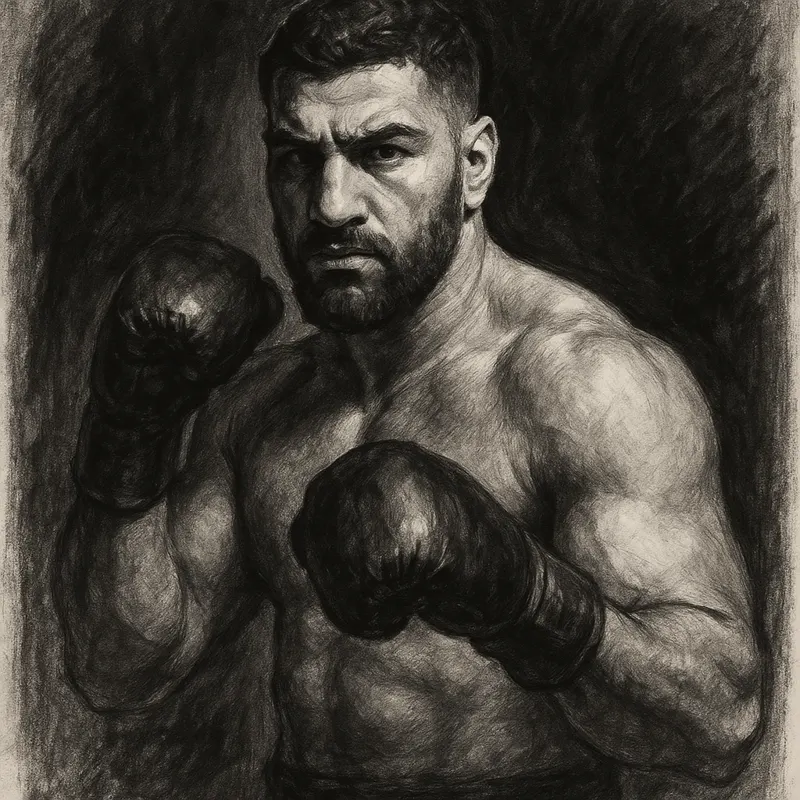 Kabayel vs Hysa Is Confirmed For Düsseldorf On November 28. I Back The Champion To Make It Look Easy. charcoal portrait