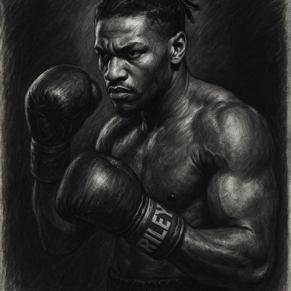 Viddal Riley charcoal portrait cruiserweight