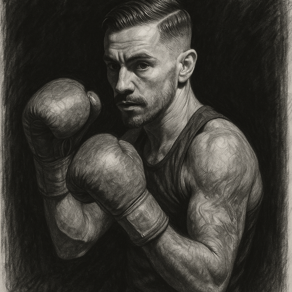 McKinson Lagos fight night charcoal