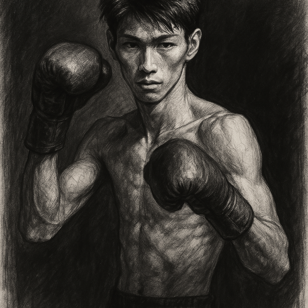Junto Nakatani charcoal portrait dismisses Inoue Monster label Tokyo Dome