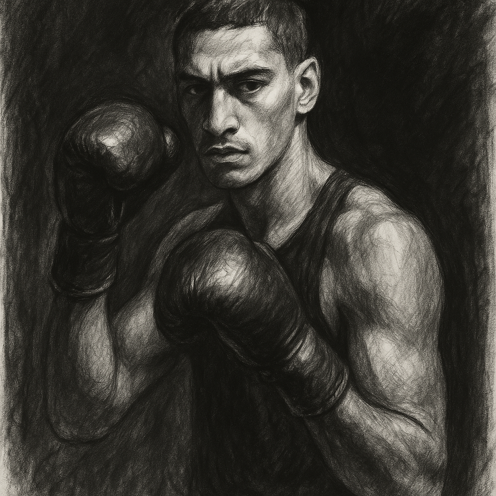 Jai Opetaia charcoal portrait IBF cruiserweight callout