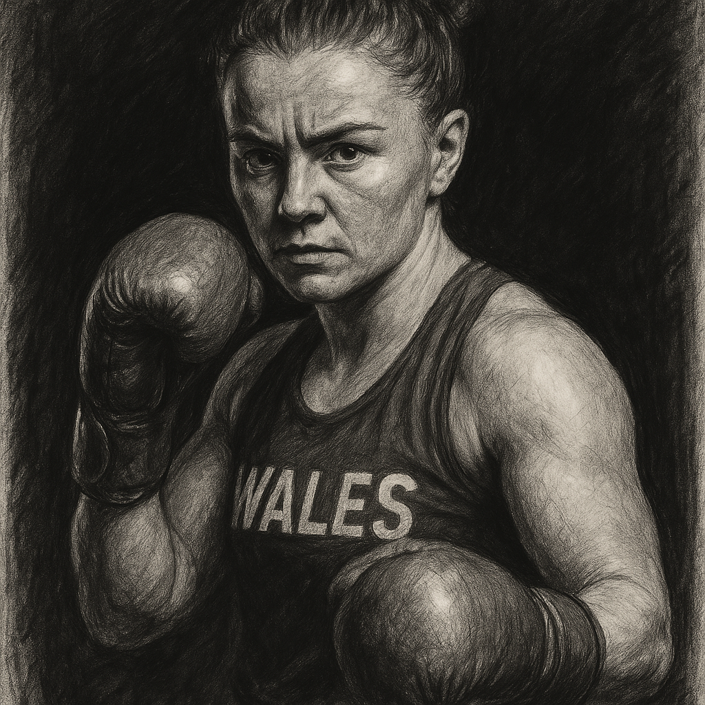 Lauren Price charcoal portrait