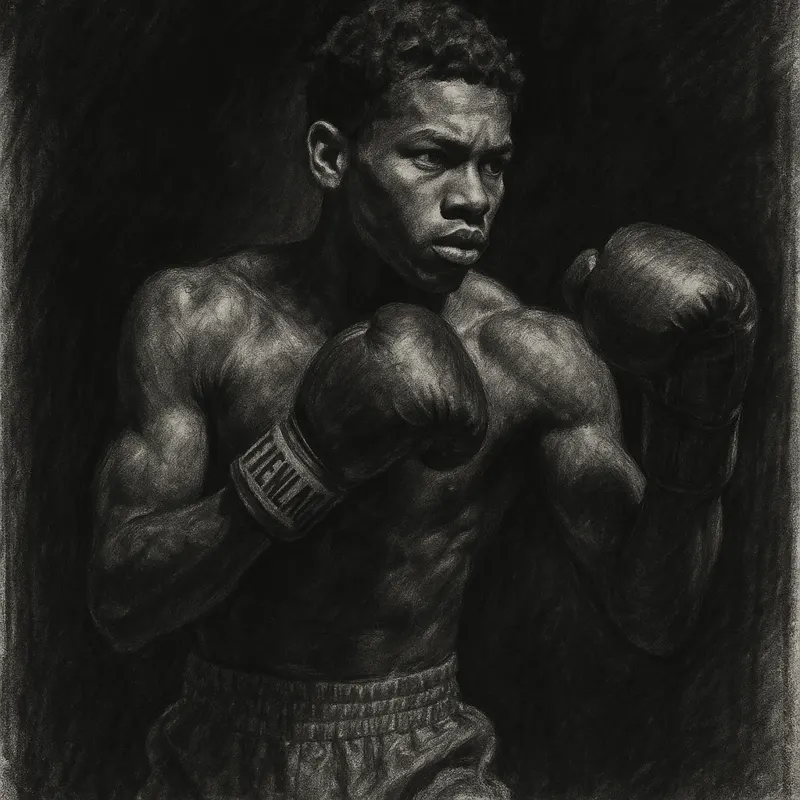 Floyd Schofield charcoal portrait