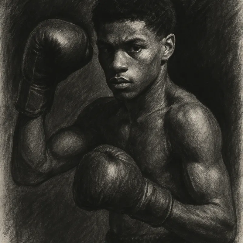 Floyd Schofield charcoal portrait