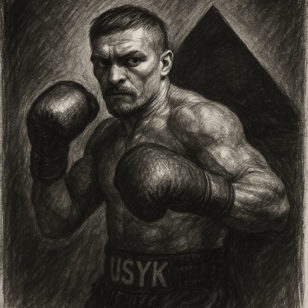 Oleksandr Usyk Rico Verhoeven pyramids charcoal