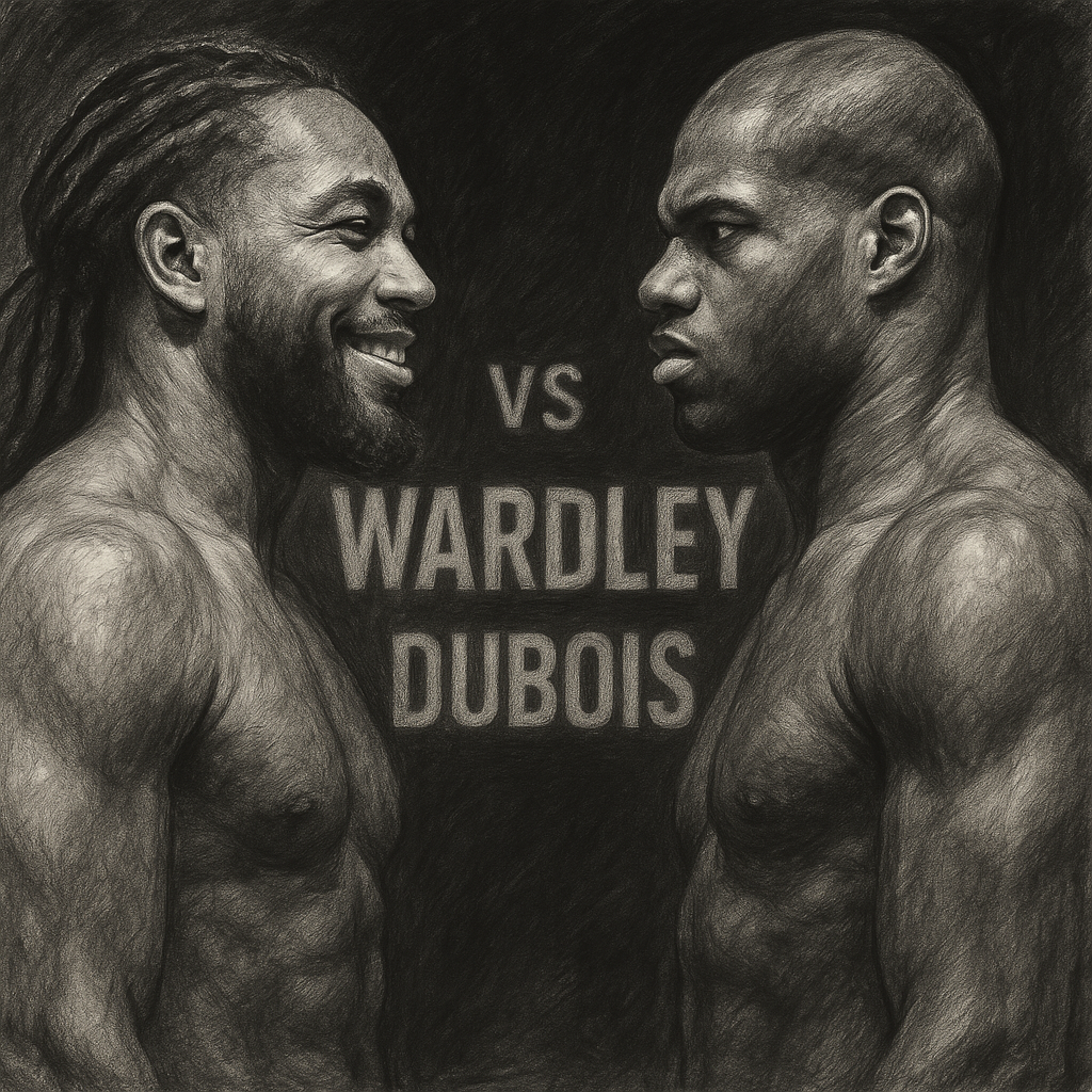 Wardley v Dubois friday weigh-in charcoal