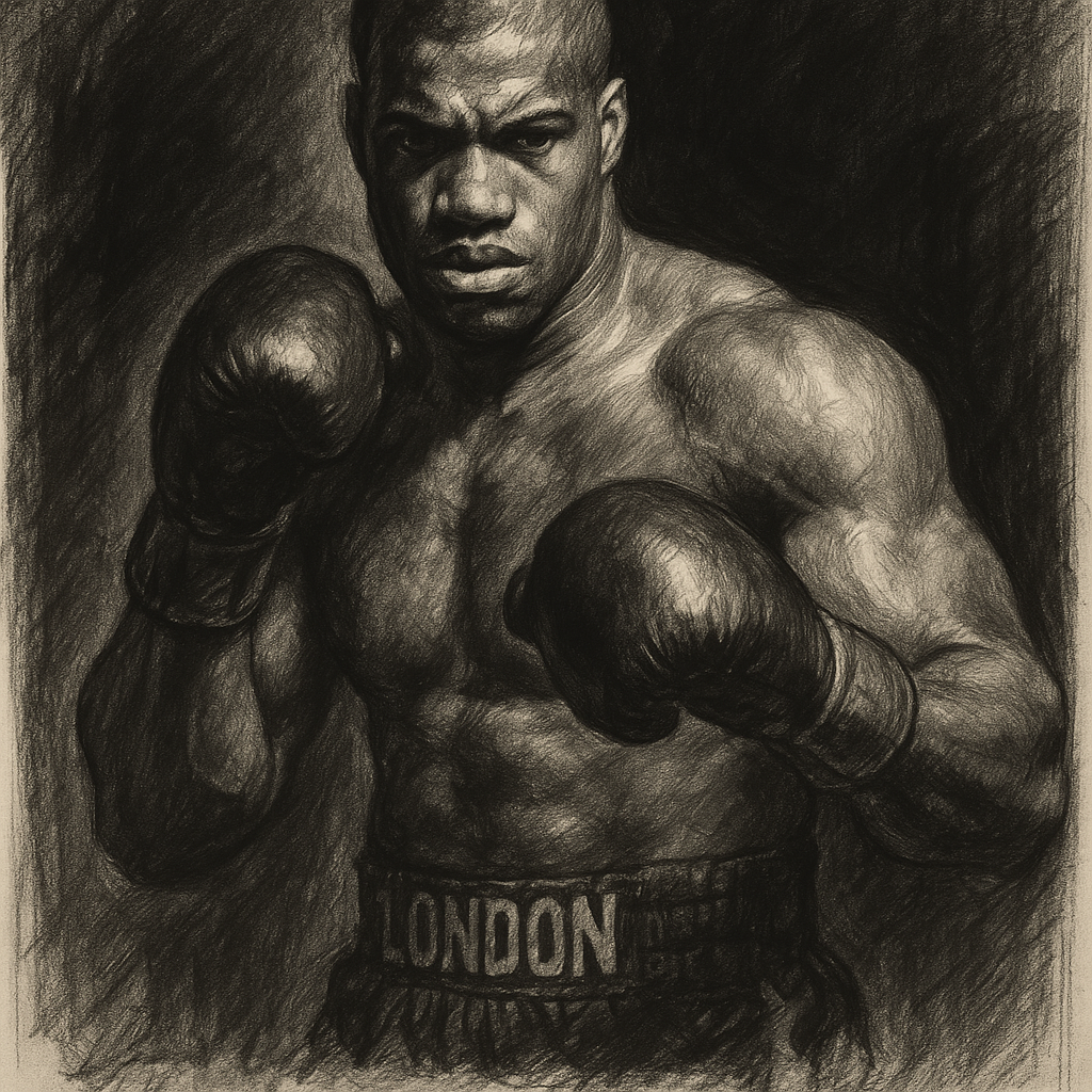 Daniel Dubois charcoal portrait Frank Warren rematch Fabio Wardley timeline heavyweight