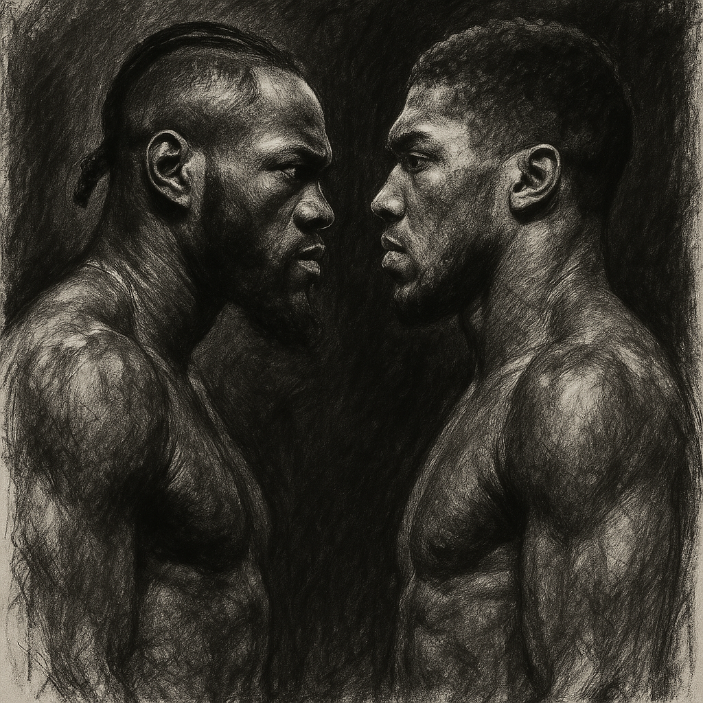 Wilder confronts Joshua at The O2