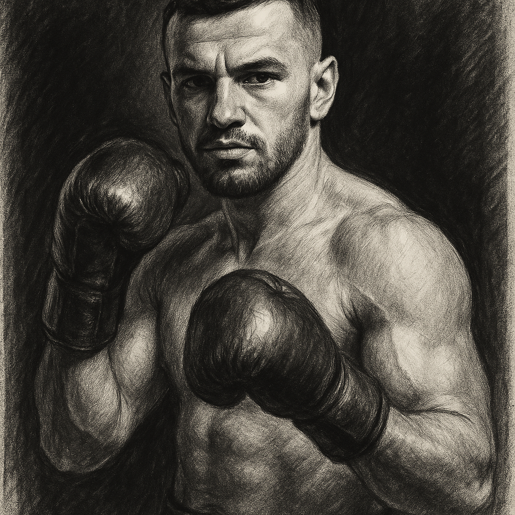 Denis Nurja charcoal portrait