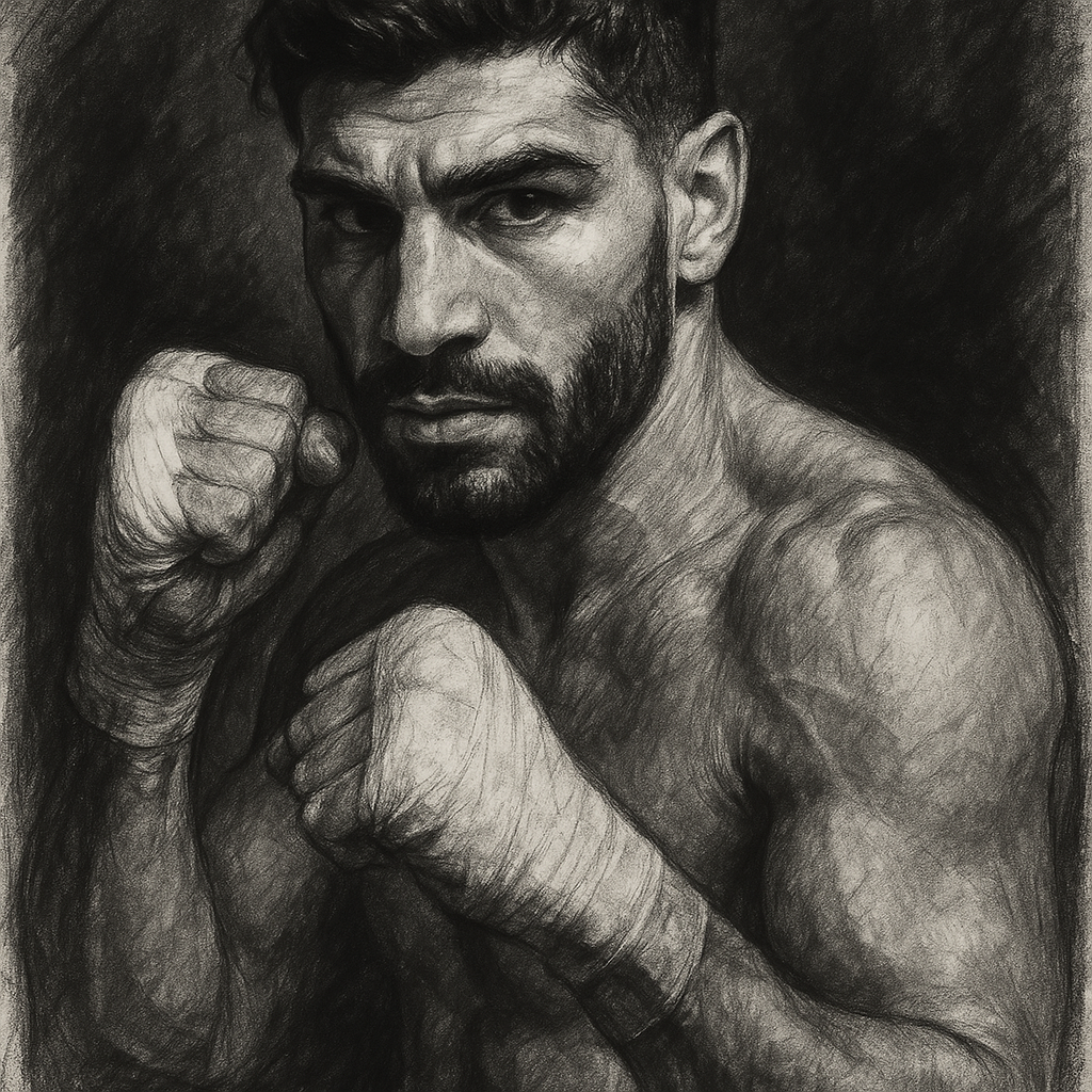 Michael Zerafa charcoal portrait